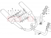 DUCATI 2001 Supersport 900 SS EXHAUST SYSTEM » EXHAUST SYSTEM