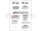 Harley-Davidson 2017 TOURING STREET GLIDE  - FLHX LABELS