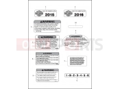 LABELS - Harley-Davidson CVO LIMITED - FLHTKSE 2016