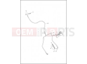 Harley-Davidson 2016 TOURING ULTRA CLASSIC  - FLHTCU BRAKE LINE, FRONT - NON-ABS