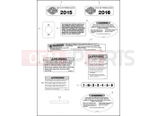 Harley-Davidson 2016 TOURING ULTRA CLASSIC  - FLHTCU LABELS