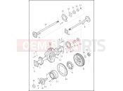 Harley-Davidson 2016 TRIKE TRI GLIDE ULTRA CLASSIC  - FLHTCUTG AXLE ASSEMBLY, REAR
