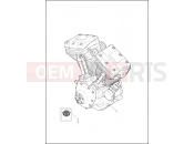 Harley-Davidson 2016 TRIKE TRI GLIDE ULTRA CLASSIC  - FLHTCUTG ENGINE ASSEMBLY - TWIN CAM 103â¢