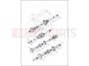 HARLEY-DAVIDSON DYNA FAT BOB  - FXDF TRANSMISSION GEARS