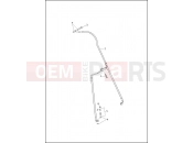 HARLEY-DAVIDSON ELECTRA GLIDE CLASSIC  - FLHTC BRAKE LINE, FRONT - NON-ABS