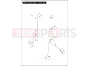 Harley-Davidson 2012 DYNA DYNA FAT BOB  - FXDF BRAKE LINES, FRONT - NON-ABS