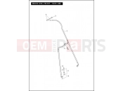 Harley-Davidson 2012 TOURING ROAD KING  - FLHR BRAKE LINE, FRONT - NON-ABS