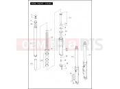 HARLEY-DAVIDSON FAT BOY LO  - FLSTFB FORK, FRONT - FXCWC