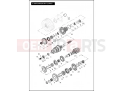 HARLEY-DAVIDSON FAT BOY LO  - FLSTFB TRANSMISSION GEARS