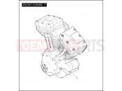 Harley-Davidson 2011 TOURING ROAD KING CLASSIC  - FLHRC ENGINE ASSEMBLY - TWIN CAM 103â¢