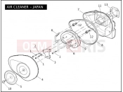 Harley-Davidson 2010 CVO/CUSTOM CVO FAT BOB  - FXDFSE2 AIR CLEANER - JAPAN