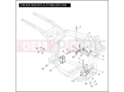 Harley-Davidson 2010 DYNA DYNA SUPER GLIDE CUSTOM  - FXDC ENGINE MOUNTS & STABILIZER LINK