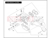 Harley-Davidson 2010 DYNA DYNA WIDE GLIDE  - FXDWG REAR BRAKE CALIPER