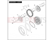 Harley-Davidson 2010 DYNA DYNA WIDE GLIDE  - FXDWG REAR WHEEL - LACED