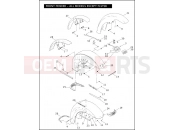 Harley-Davidson 2010 SOFTAIL HERITAGE SOFTAIL CLASSIC  - FLSTC FRONT FENDER - ALL MODELS EXCEPT FLSTSB