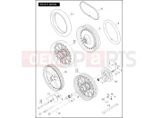 Harley-Davidson 2010 SOFTAIL CROSS BONES  - FLSTSB FRONT WHEEL (1 OF 2)