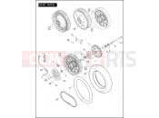 Harley-Davidson 2010 TOURING ROAD KING  - FLHR REAR WHEEL