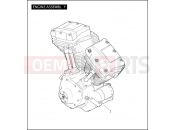 Harley-Davidson 2010 TOURING ELECTRA GLIDE STANDARD  - FLHT ENGINE ASSEMBLY - TWIN CAM 103â¢