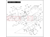 Harley-Davidson 2010 TOURING ROAD GLIDE CUSTOM  - FLTRX INNER FAIRING - FLTRX