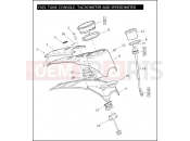 Harley-Davidson 2009 CVO/CUSTOM CVO FAT BOB  - FXDFSE FUEL TANK CONSOLE, TACHOMETER AND SPEEDOMETER