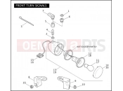 Harley-Davidson 2009 DYNA DYNA FAT BOB  - FXDF FRONT TURN SIGNALS