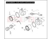 Harley-Davidson 2009 SIDECAR FLTR SIDECAR  - SIDECAR FOR FLTR INSTRUMENTS - FLHT, FLHTC, FLHTCU & FLHX