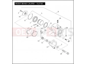 HARLEY-DAVIDSON NIGHT TRAIN  - FXSTB FRONT BRAKE CALIPER - FLSTSB