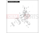Harley-Davidson 2009 TOURING ROAD GLIDE  - FLTR REAR BRAKE CALIPER