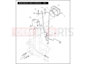 Harley-Davidson 2009 TOURING ROAD GLIDE  - FLTR REAR BRAKE LINES & MODULE - ABS
