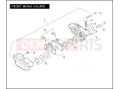 HARLEY-DAVIDSON CVO DYNA  - FXDSE2 FRONT BRAKE CALIPER