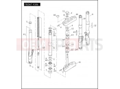 HARLEY-DAVIDSON CVO DYNA  - FXDSE2 FRONT FORK
