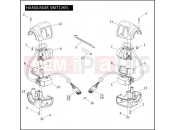 HANDLEBAR SWITCHES - Harley-Davidson CVO SOFTAIL SPRINGER - FXSTSSE2 2008