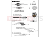 Harley-Davidson 2008 SOFTAIL NIGHT TRAIN  - FXSTB FUEL TANK TRIM