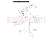HANDLEBAR & THROTTLE CONTROL - Harley-Davidson VRSCAW W/ABS - VRSCAWA 105 2008