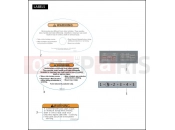 LABELS - Harley-Davidson VRSCAW W/ABS - VRSCAWA 105 2008