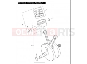 Harley-Davidson 2007 DYNA DYNA SUPER GLIDE CUSTOM  - FXDC PISTONS & FLYWHEEL ASSEMBLY - TWIN CAM 96â¢
