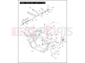FRAME, REAR FORK & JIFFY STAND - Harley-Davidson STREET GLIDE - FLHX 2007