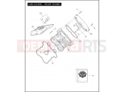 Harley-Davidson 2007 VRSC VRSCAW V-ROD  - VRSCAW CAM COVERS - FRONT SHOWN