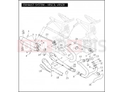 Harley-Davidson 2007 VRSC VRSCD NIGHT ROD  - VRSCD EXHAUST SYSTEM - VRSCD, VRSCR