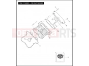 CAM COVERS - FRONT SHOWN - Harley-Davidson CVO V-ROD - VRSCSE2 2006