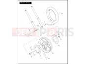 FRONT WHEEL - Harley-Davidson CVO V-ROD - VRSCSE2 2006