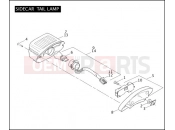 Harley-Davidson 2006 SIDECAR FLHRCI SIDECAR  - SIDECAR FOR FLHRCI SIDECAR TAIL LAMP