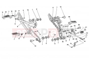 DUCATI 2000 Monster 750 FOOTREST » FRAME
