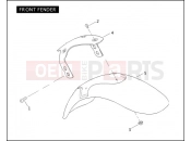 FRONT FENDER - Harley-Davidson CVO V-ROD - VRSCSE 2005