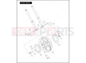 FRONT WHEEL - Harley-Davidson CVO V-ROD - VRSCSE 2005