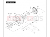 REAR WHEEL - Harley-Davidson CVO V-ROD - VRSCSE 2005