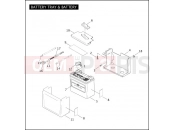 Harley-Davidson 2005 DYNA DYNA SUPER GLIDE  - FXD BATTERY TRAY & BATTERY