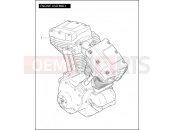 Harley-Davidson 2005 DYNA DYNA SUPER GLIDE CUSTOM  - FXDC ENGINE ASSEMBLY - TWIN CAM 88â¢