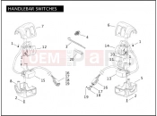 Harley-Davidson 2005 DYNA DYNA SUPER GLIDE CUSTOM  - FXDC HANDLEBAR SWITCHES
