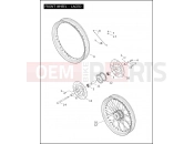 Harley-Davidson 2005 DYNA DYNA SUPER GLIDE CUSTOM  - FXDCI FRONT WHEEL - LACED